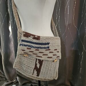 Crossbody Crochet Satchel Bag‎
